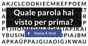 Quale parola hai visto per prima? Quale parola hai visto per prima?