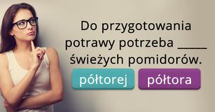 Test wiedzy gramatycznej: poziom mistrz Test wiedzy gramatycznej: poziom mistrz