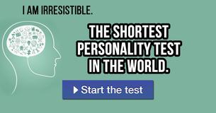 The shortest personality test in the world. The shortest personality test in the world.