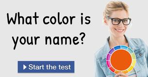 What color is your name? What color is your name?