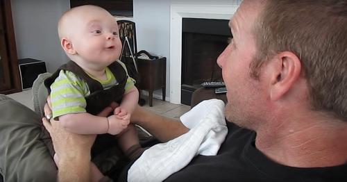 4 Month Old Has Conversation With His Dad