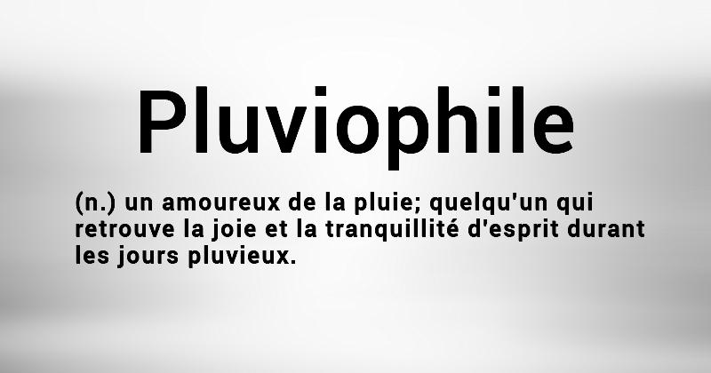 Pluviophile Deutsch Pluviophile Deutsch