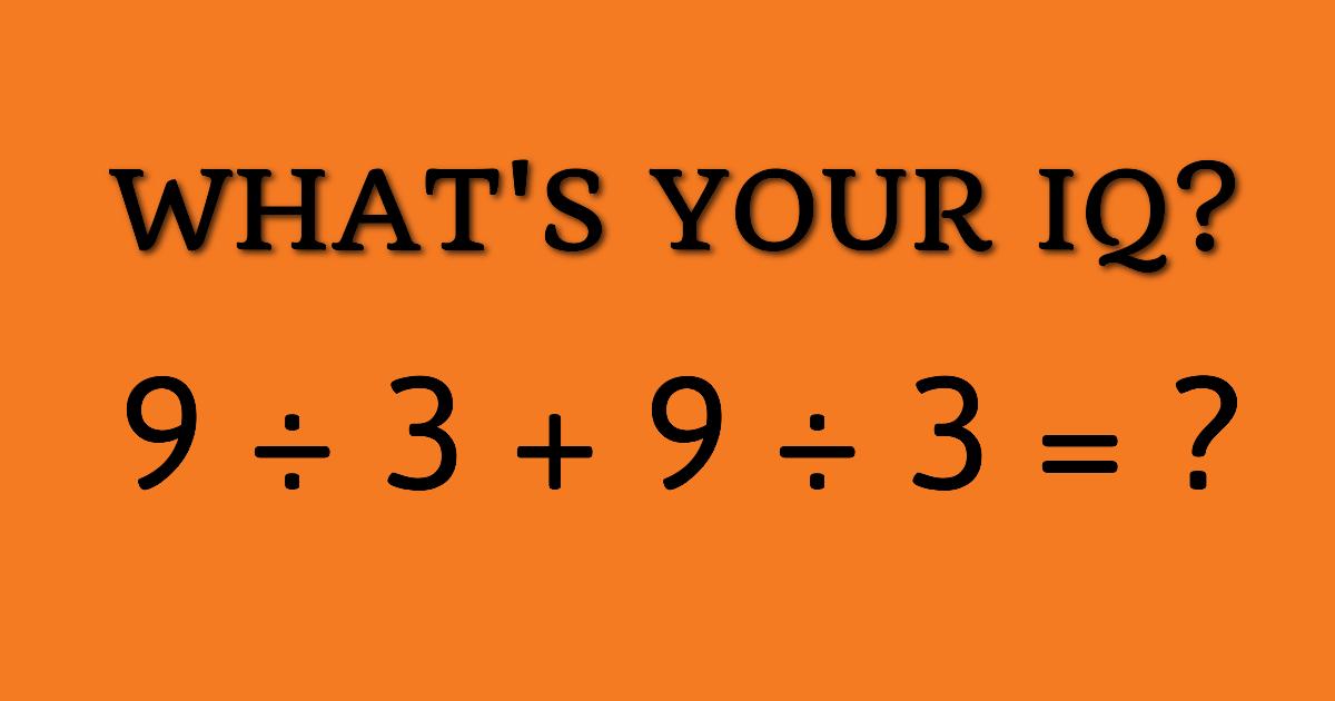 Can You Get A Perfect Score In This IQ Test?