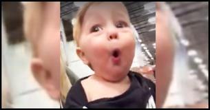 An Adorable Toddler Has The Best Reaction To The Christmas Section At The Store
