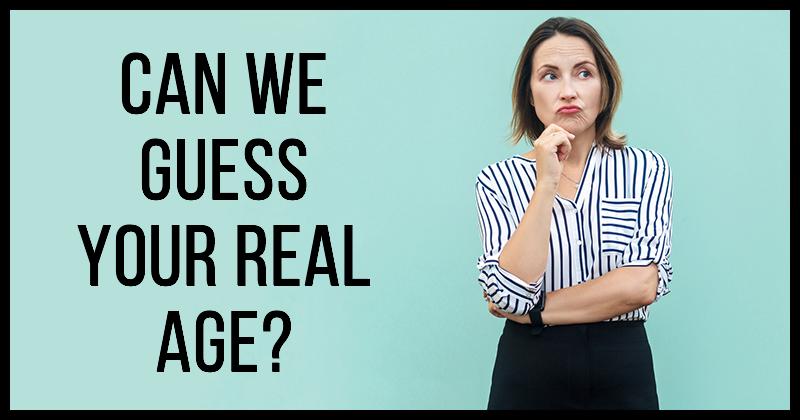 Can We Guess Your Real Age?