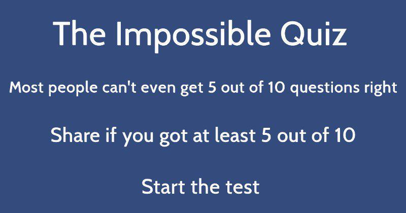 can you score at least 5 out of 10 in this impossible mixed